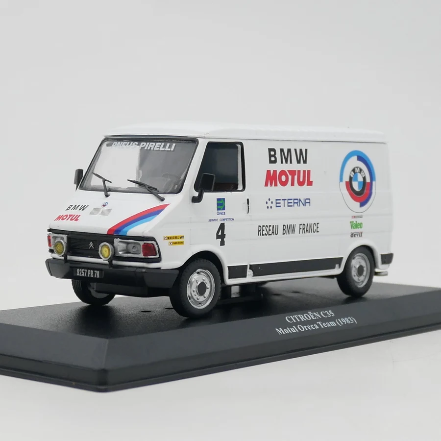 

Diecast IXO 1:43 Scale Citroen C35 Motul Oreca Team 1983 Van Alloy Car Model Collectible Toy Gift Souvenir Display Ornament