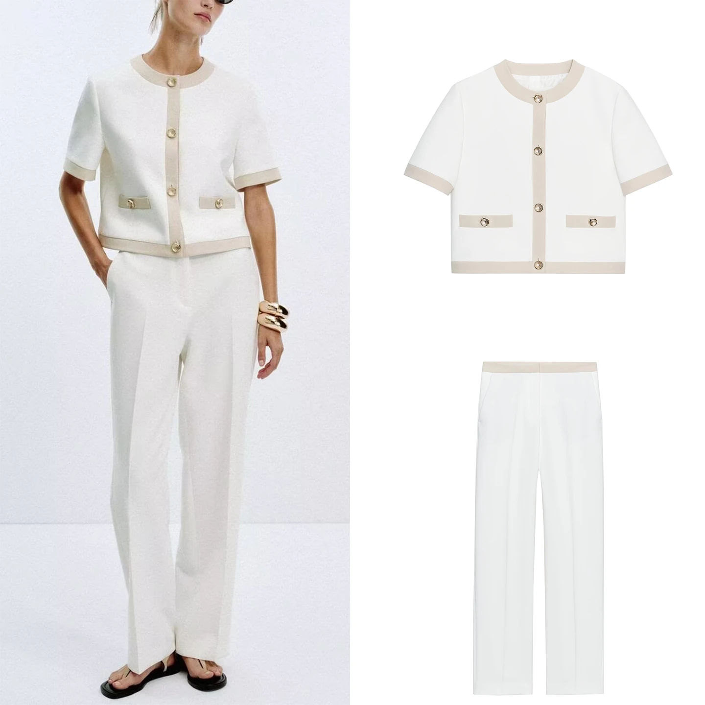 

Новинка осени 2022, женский костюм из джерси и брюк, комплект Faion, ort Sve, рабочая одежда, четыре сезона, для взрослых и женщин