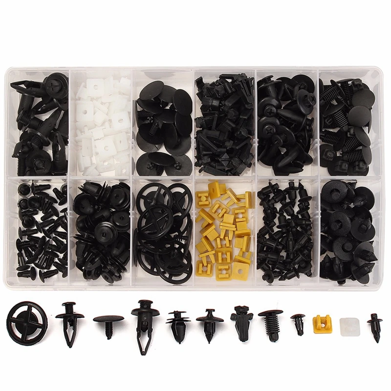 

250PCS Car Auto Push Pin Rivet Trim Clip Panel Body Interior Assortment Set For Nissan