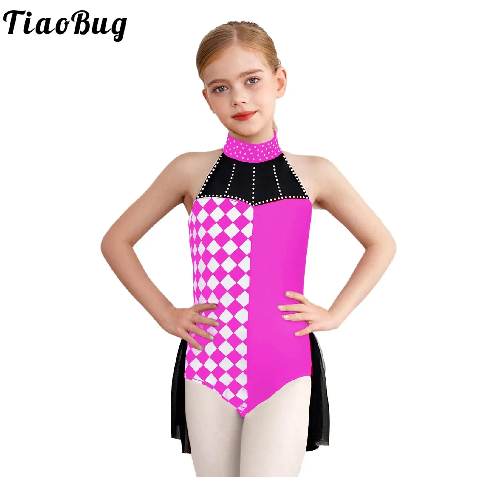 

Funny Naughty Circus Ringmaster Clown Cosplay Bodysuit with Skirts Cover Stage Performance Outfits Themed Party