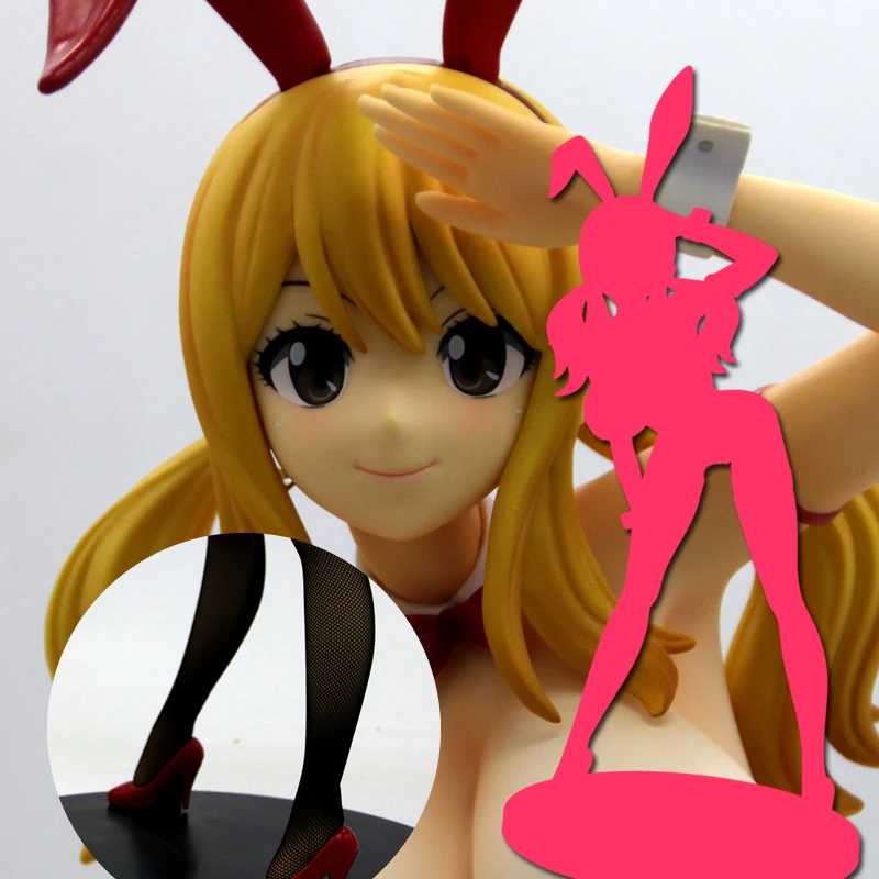 تمثال مصنوع يدويًا مخصصًا مميزًا 1/4 شخصيات لوسي هارتفيليا ارزا القرمزي الأرنب فير ماكايزو المثير R18