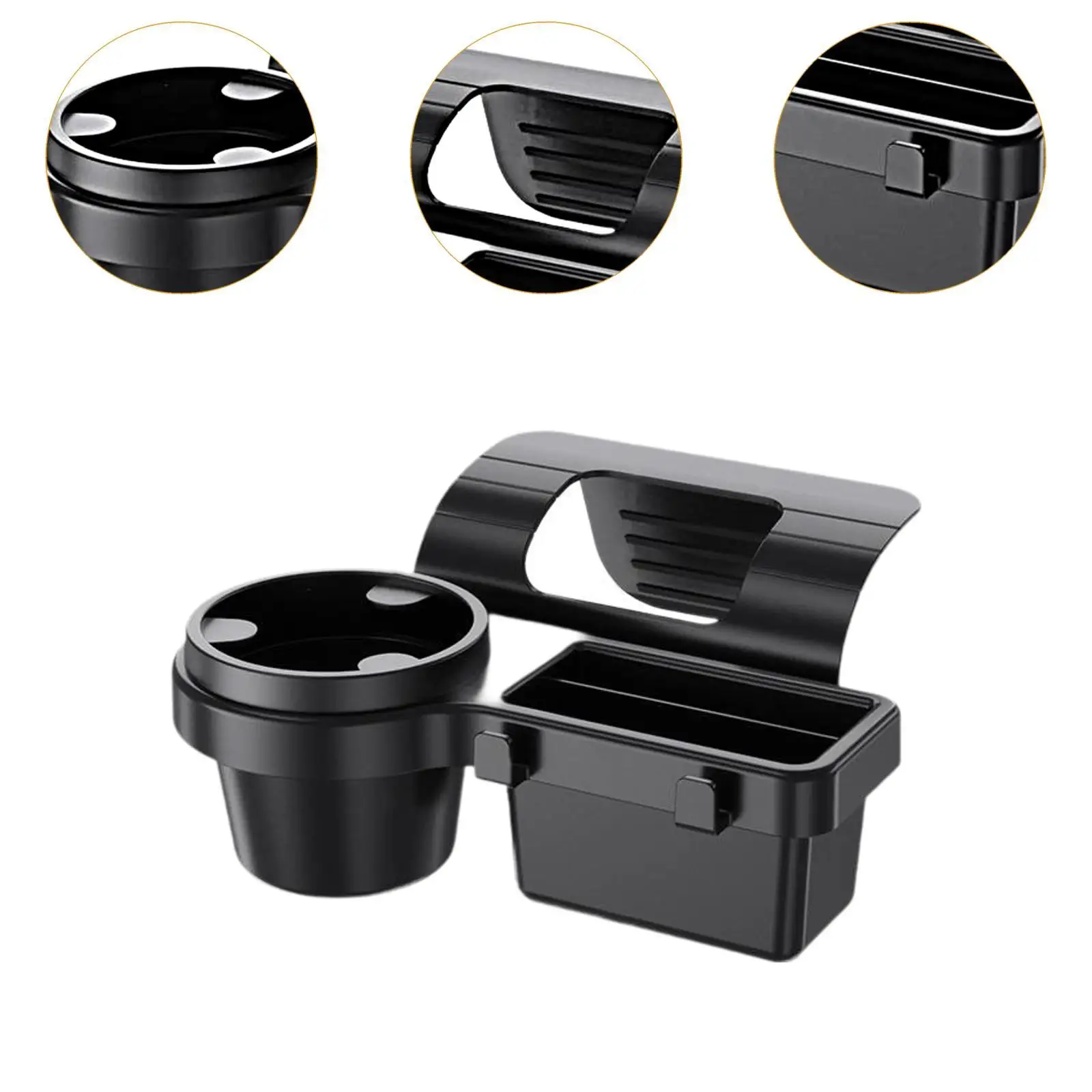 กล่องเก็บของในรถยนต์ กล่องจัดระเบียบภายในรถยนต์ ถาดใส่ของอเนกประสงค์สำหรับของจุกจิก โทรศัพท์มือถือ พวงกุญแจ บัตร