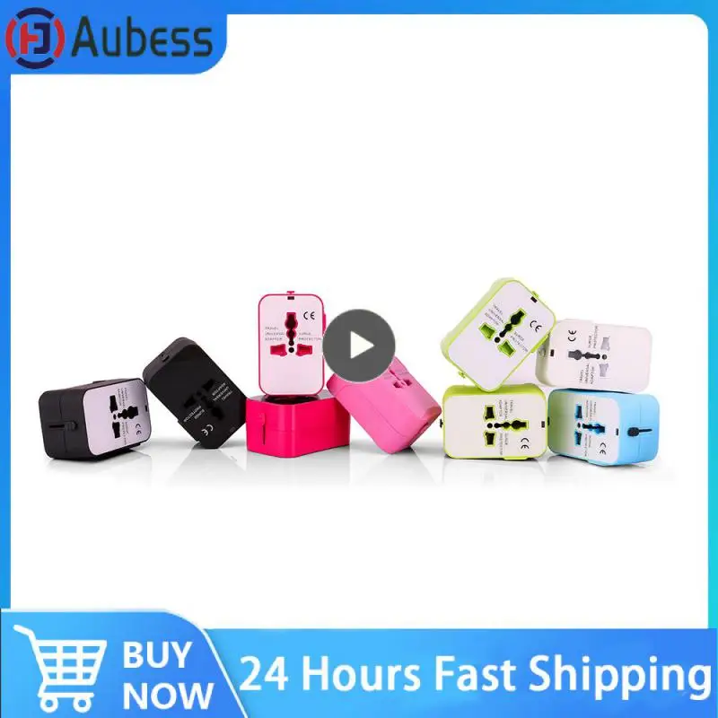 Evrensel dünya çapında tüm telefon şarj seyahat duvar priz adaptörü ile çift USB şarj limanlar abd ab İngiltere