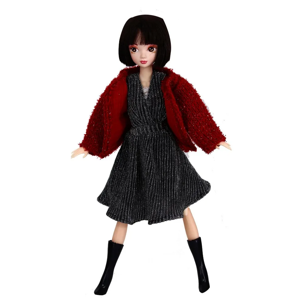 أزياء الشتاء ارتداء الملابس عارضة اليدوية قمم فساتين مجموعة DIY فتاة دمى هدايا فتاة دمية يرتدي ل 1/6 دمية/29 ~ 32 سنتيمتر دمية