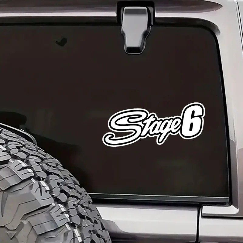 

2D Flat Vintage Script Font Sticker Black White Waterproof Vinyl Decal for Car Motorcycle Laptop Decor