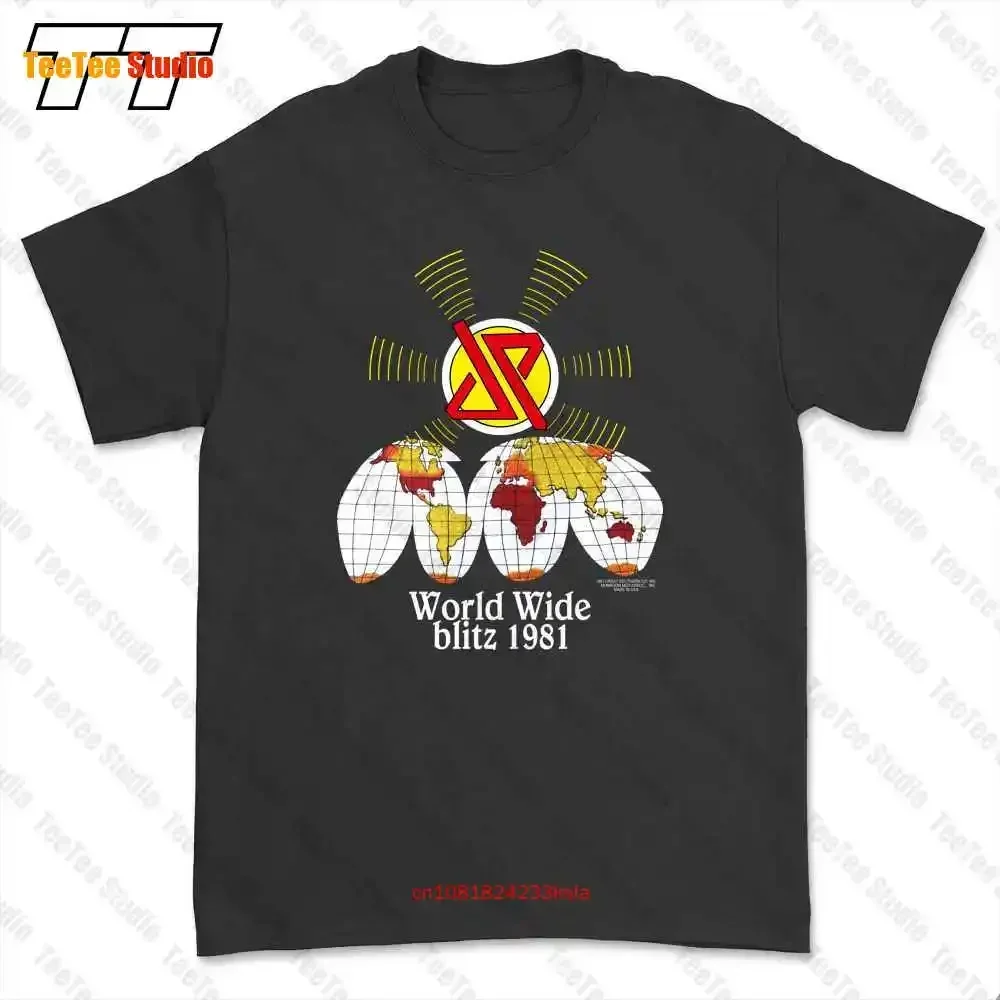 Judas Priest Point Of Entry World Wide Blitz 1981 T-shirt Tee GF43
