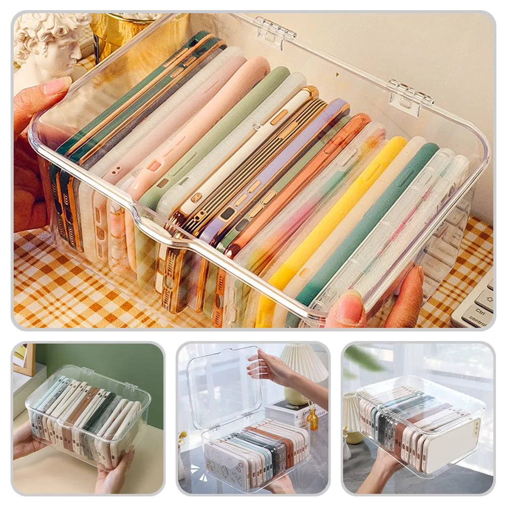 

Настольный органайзер с откидной крышкой для хранения телефонов, аксессуаров, школьных и офисных принадлежностей, домашний настольный органайзер, многофункциональный