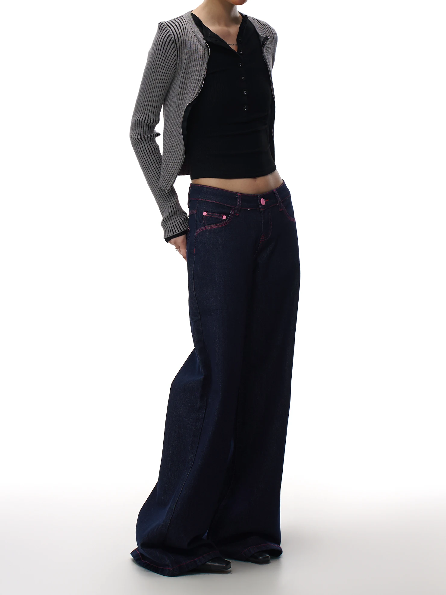 

Low Waist Wide Leg Loose Fit Women's Jeans American Retro Original Blue Spring New Sle Casual Straight Leg Long Trousers
