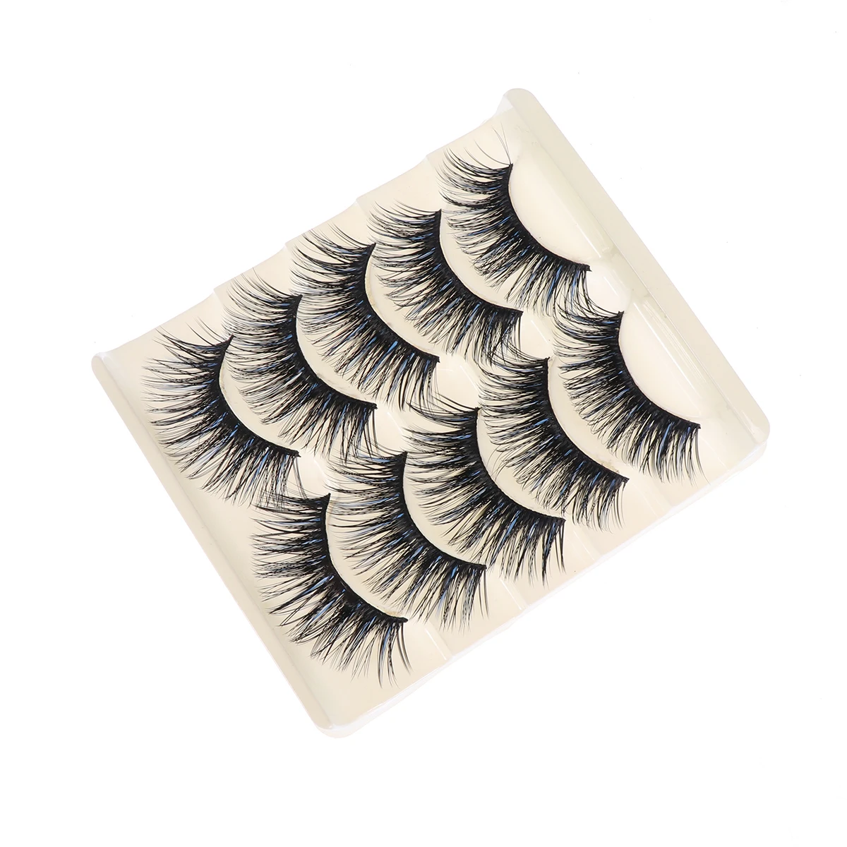 

5 Pairs Fake Eyelashes Cat Individual False Thick Natural Artificial Long Cross