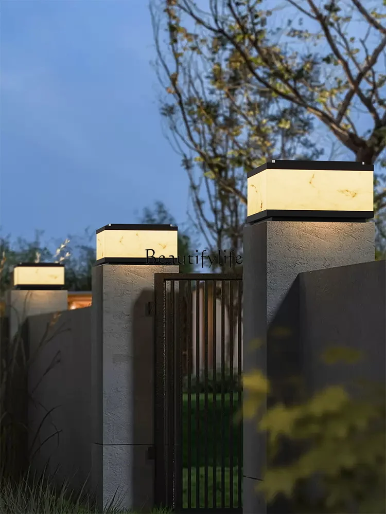 Outdoor Waterproof Electric Courtyard Pillar Lamp Outdoor Villa Gate Wall Door Pillar Lamp