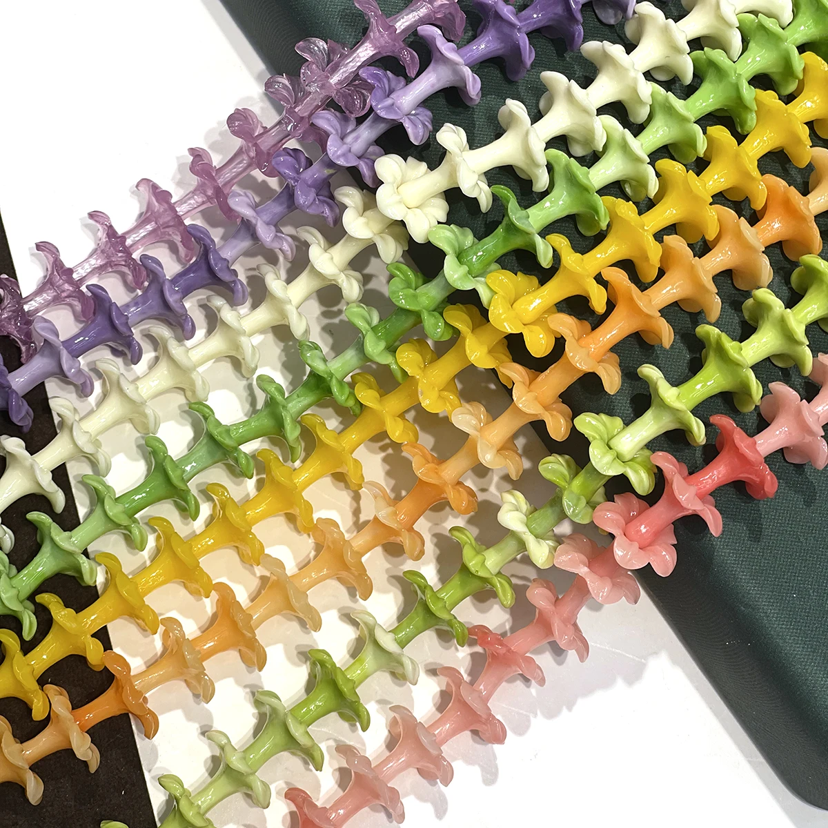 DIY Morning Glory Isolation Beads 13x15mm Shell Powder Pressing For Jewelry Making DIY Accessory Handicraft Supplies