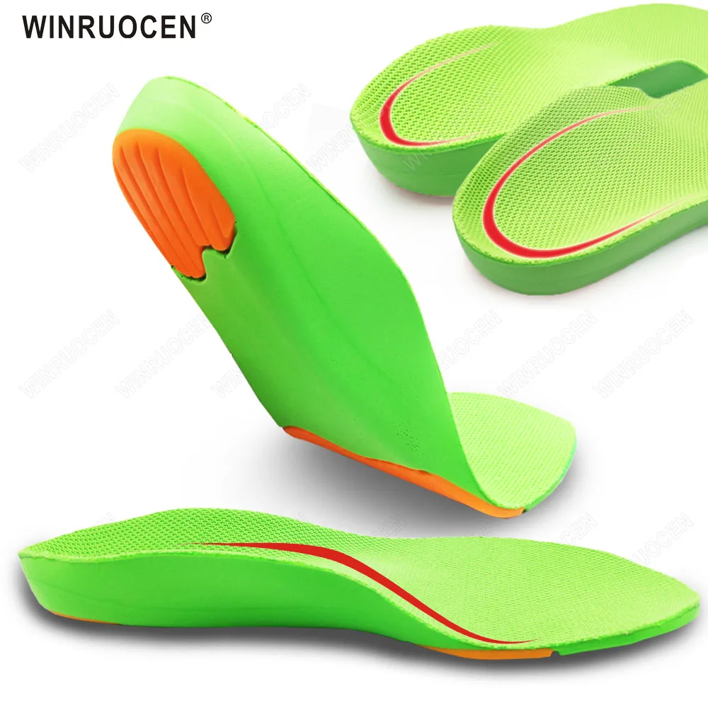 

WINRUOCEN Premium Kids Orthotics Health Flat Foot 3D Arch Orthopedic Gel Pad Children Insole Support Sport Shoes Care Tool