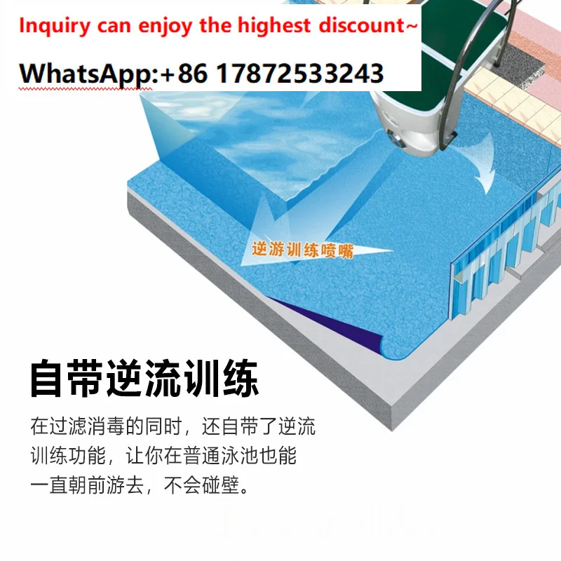Integrated cleaning and disinfection wall mounted circulating water pump swimming pool water treatment equipment