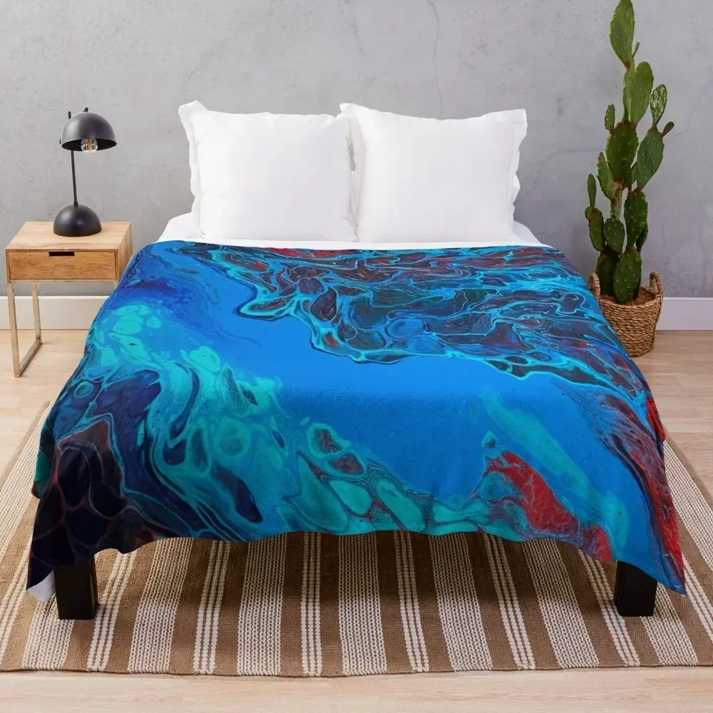 

Bubbles Acrylic Pouring Throw Blanket Soft Warm Blanket Gift for Grandparents