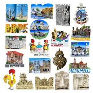 3D Remembrance Kühlschrank Aufkleber, Europa, Portugal, Tourismusembranz, Handwerk, Dekorationsartikel, 3D 10 Hauptverkäufe Iman Aveiro Portugal - №10