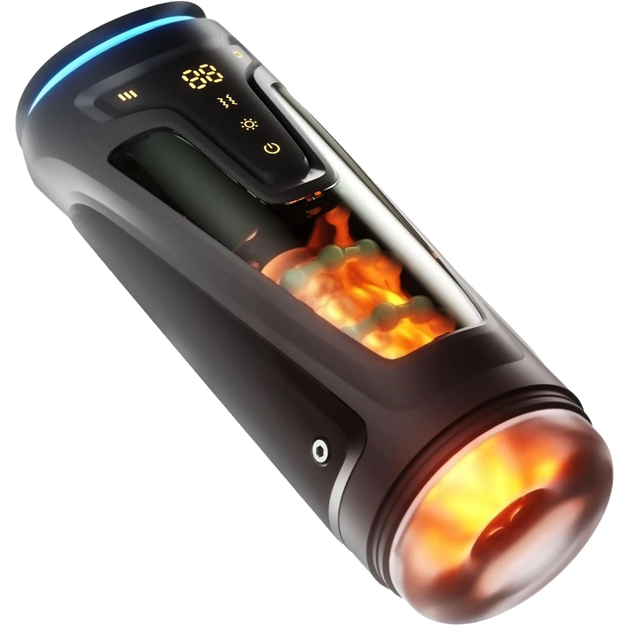 Adult Products Men's Automatic Airplane Cup Sucking Telescopic Intelligent Sound Heating Simulation Channel Sex Masturbation