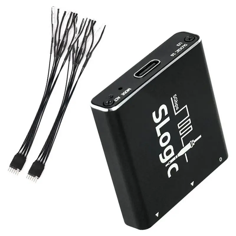 AB25-Slogic16u3 Super-Speed Logic Analyzer 16CH 800M Adjustable Threshold For WIN Linux Samplerate 5Gbps USB3