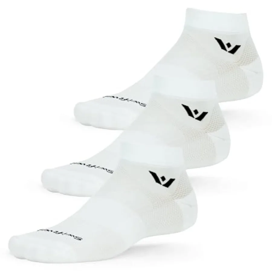 

Swiftwick- ASPIRE 3 Pairs Ankle Running and Cycling Socks Breathable Compression Fit