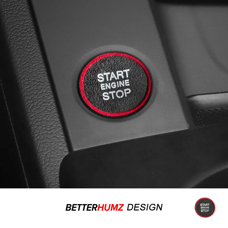 Für Audi A4 B8 B9 A5 A6 A7 C7 Q3 Q5 8R S3 Hergestellt aus Alcantara Motor Start Stop Taste Trim Aufkleber Auto Innen Zubehör