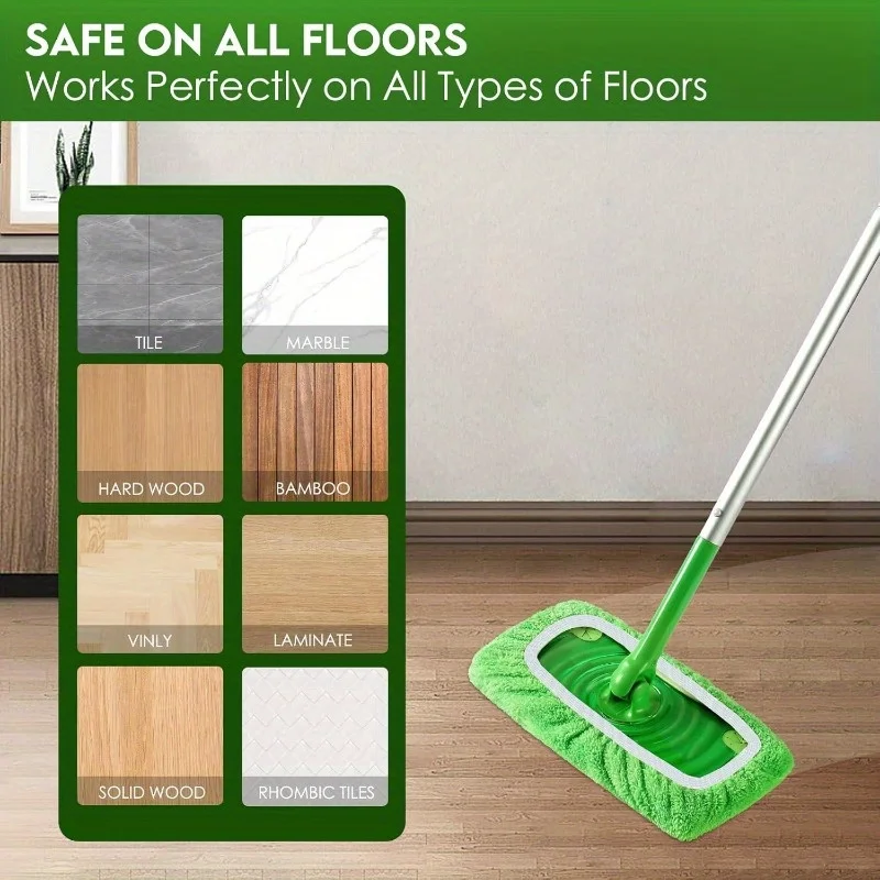 Reusable Ultra Fine Fiber Mop Pad Super Water Absorption Firmly Attachable For Most Standard Mops