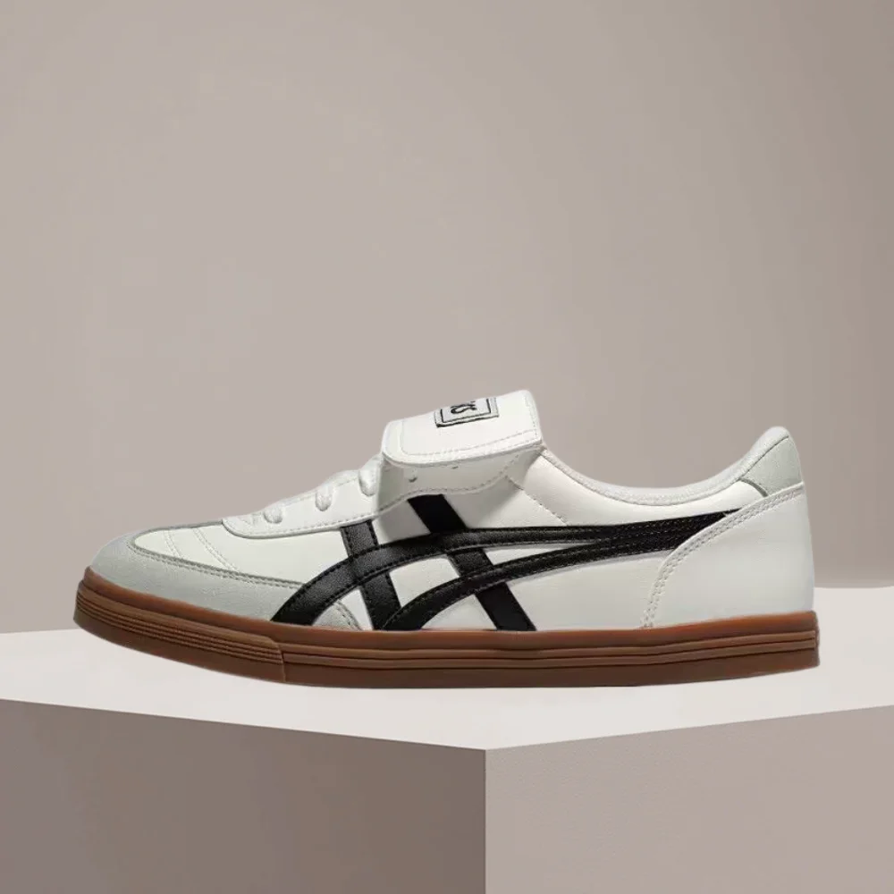Кроссовки ASICS Aaron 2.0 низкие, белые, удобные, нескользящие, с тонкой подошвой, прочные, унисекс, стильный дизайн, модель 1203A720-100