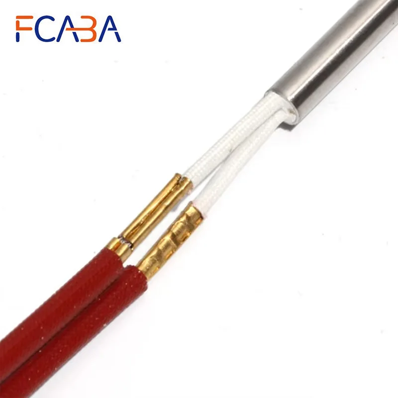 FCABA 10PCS 6mm 265~300mm 201SUS Cartridge Heater 110V/220V/380V Cylindrical Tube 400W/420W/430W/450W Electric Heating Element