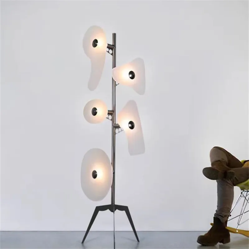 مصباح أرضي مداري مصمم إبداعي Foscarini أضواء ملونة LED لغرفة المعيشة ركن السرير فن أكريليك ضوء غرفة الأطفال #3