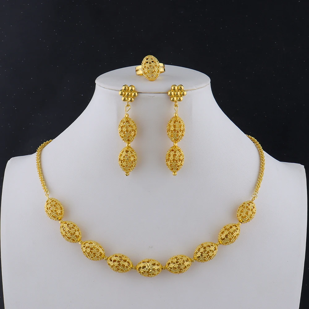 Women's Luxury Necklace & Earrings Set, Bridal Wedding Gift