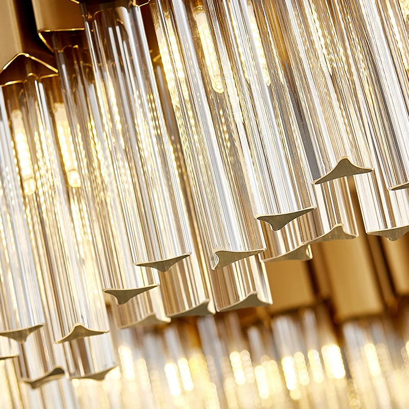 Led Postmodernen Goldene Edelstahl Kristall Runde Designer Kronleuchter Beleuchtung Lustre Suspension Leuchte Lampen Für Foyer