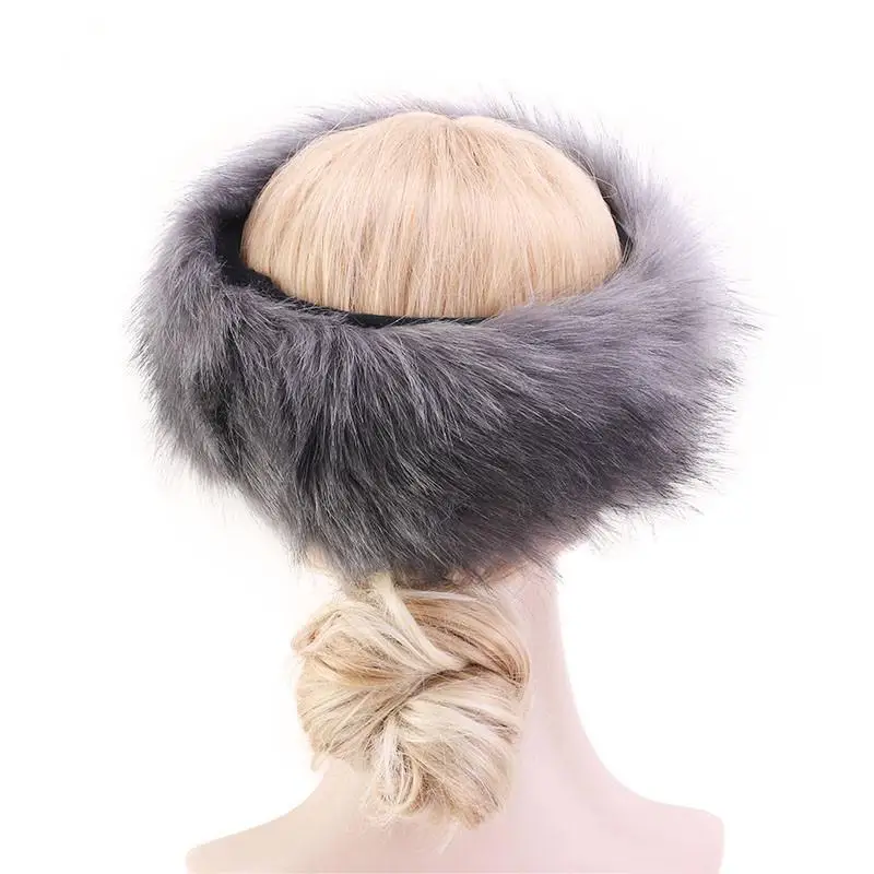 Winter-Stirnband aus Fuchsfellimitat – Detail 5