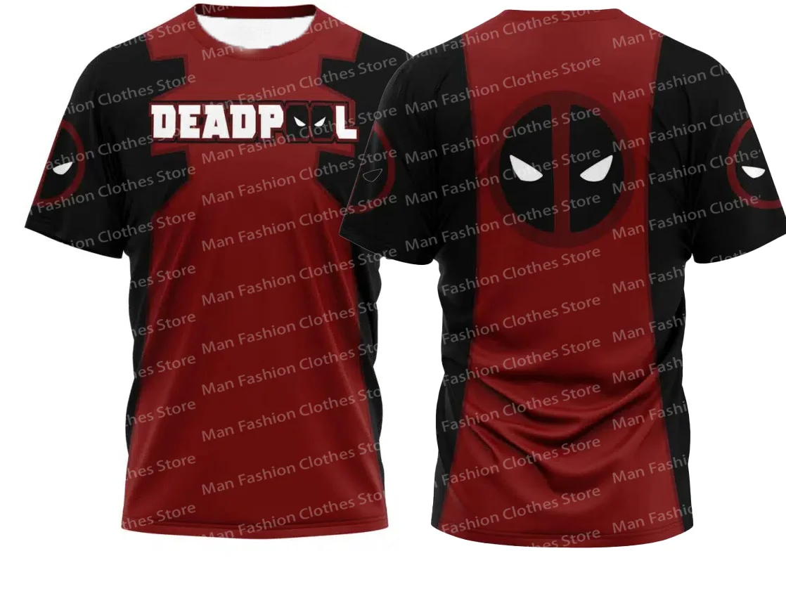 

Футболка Deadpool Marvel Comics с 3D принтом и коротким рукавом для мужчин и женщин, повседневный стиль, модная уличная одежда с короткими рукавами для мальчиков