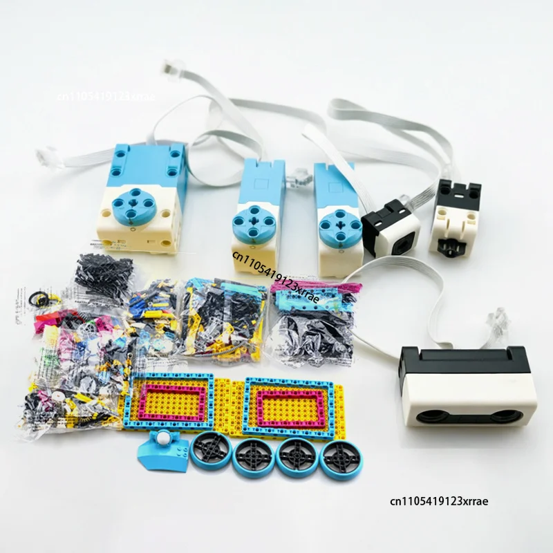 SPIKE 45678 Prime Hub Programmable Large/Medium Servo Motor Color/Distance/Force Sensor Building Blocks Pack STEAM Education Toy