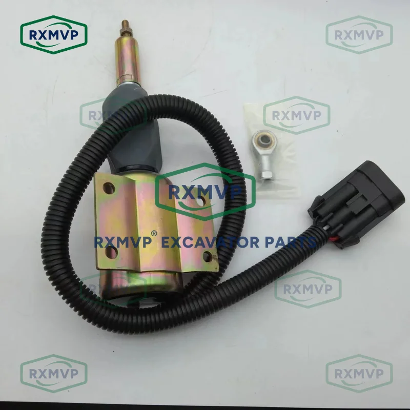 SA-4931-12 3990770 12V Stop Shutdown Shut-off Solenoid Valve Fits Excavator Diesel Engine