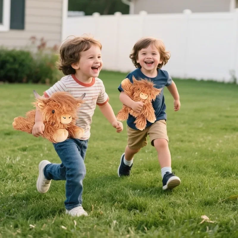 Kawaii الكذب المرتفعات البقرة ألعاب من نسيج مخملي لينة الحيوانات المحشوة دمية المرتفعات البقرة دمية لطيف بلوشي Kawaii الاطفال هدايا عيد الميلاد ديكور المنزل