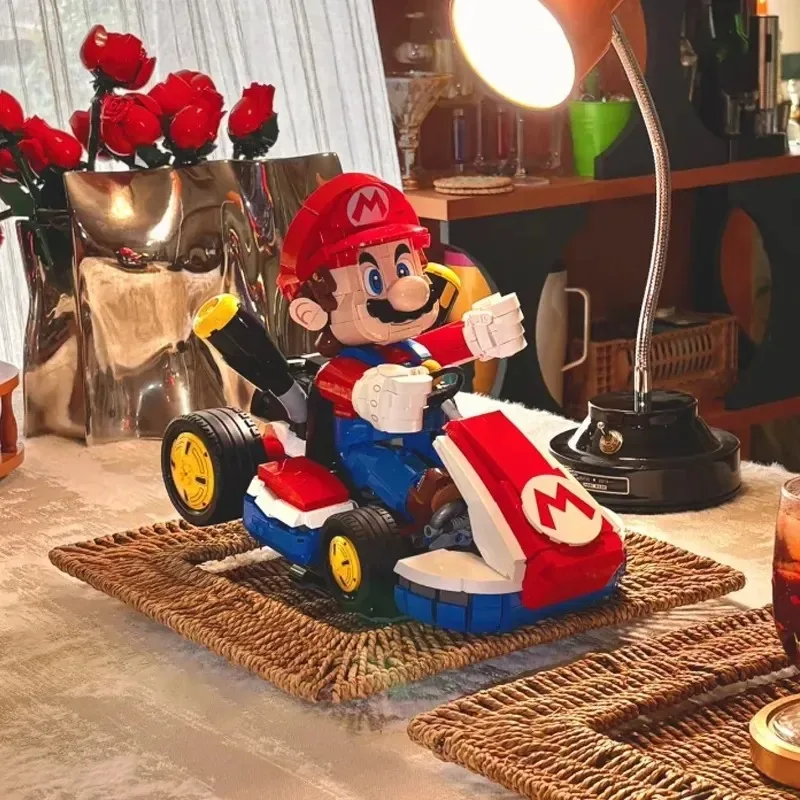 

2025 New 72037 Standard Kart Classic Game Racing Car Model Building Blocks City Car Assembly Bricks Toys for Kids Adult gifts