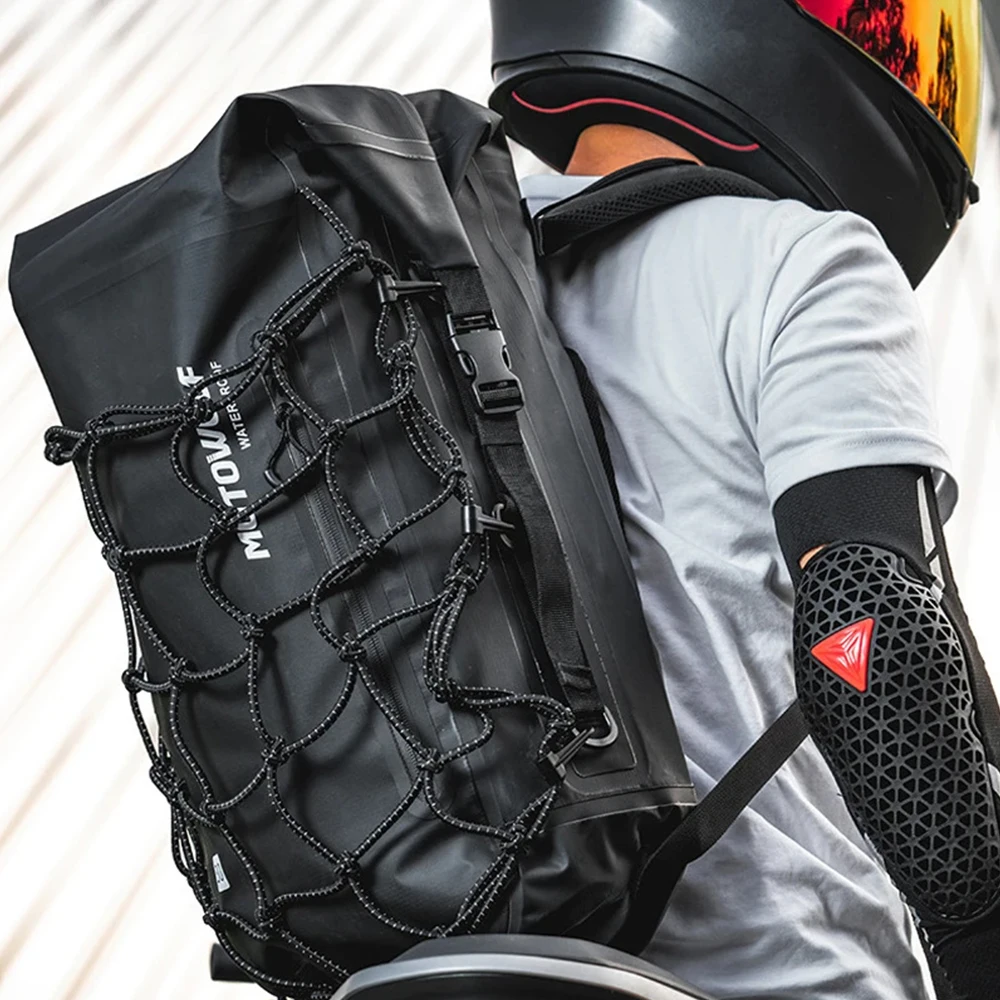 30L Waterproof Helmet Bag Helmet Net Sports Basketball Bag Motorcycle Bicycle Backpack Travel Bag