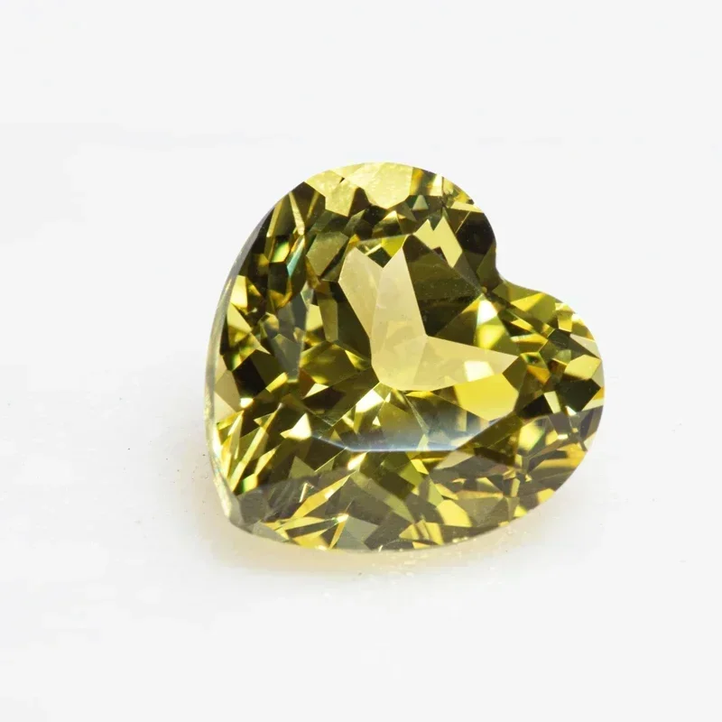 

Высококачественный лабораторно выращенный сапфир TopL в форме сердца, желтый, VVS1, для создания украшений своими руками, для серег, с возможностью выбора сертификата