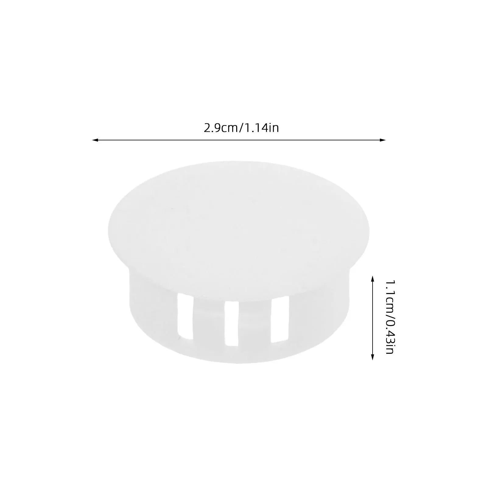 160個の耐久性のある家具穴プラグPP素材簡単な取り付けさまざまなサイズ変形防止耐候性キャップ