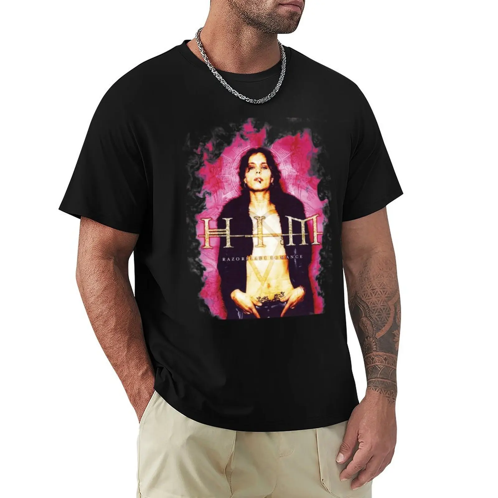 Him Band VV H I M - Him Ville Valo Razorblade Romance smoke Essential T-Shirt Dry Fit Running Short Sleeve Top