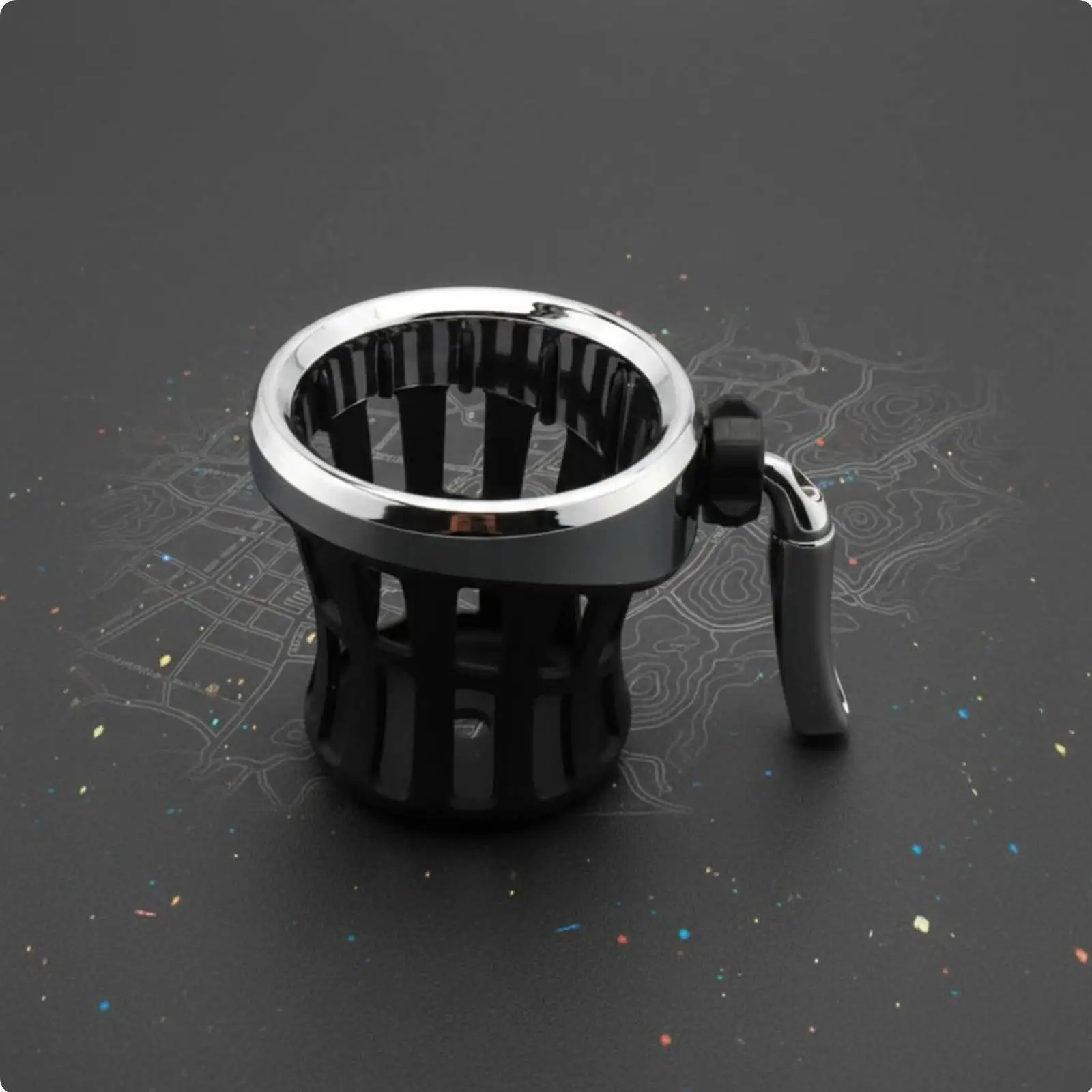 Motorcycle Beverage Basket Construction Motorcycle Cup Holder for Motorcyclists, 4