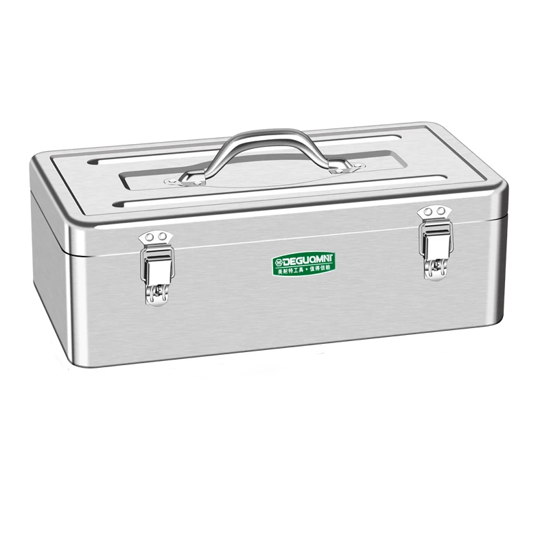 Stainless Steel Large Capacity Tool box Industrial Grade Heavy-duty Thickened Metal Iron Box Household Hardware Storage tool Box