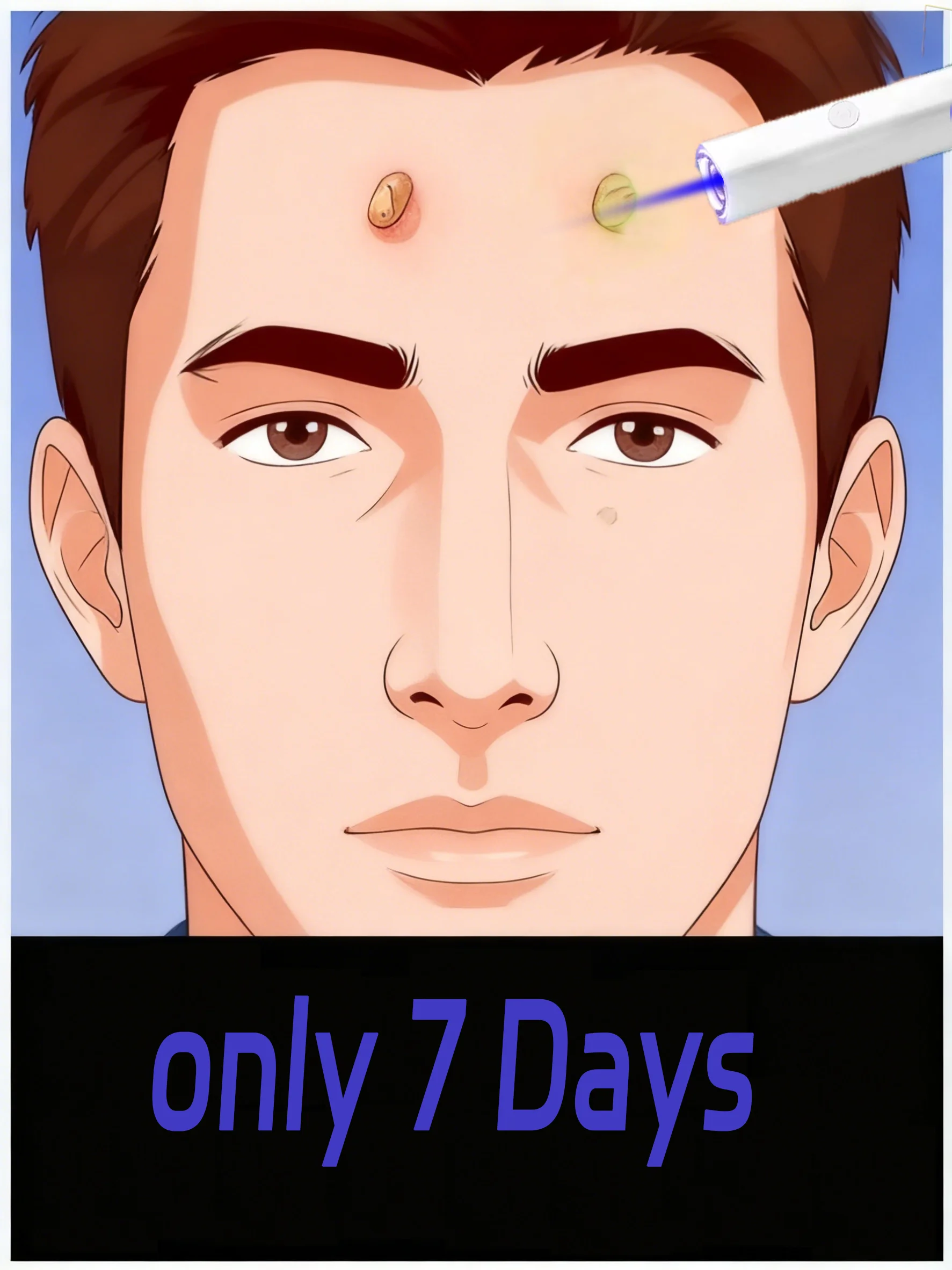 

Ручка синего света решает бородавки, хит продаж, инструмент для ухода за бородавками