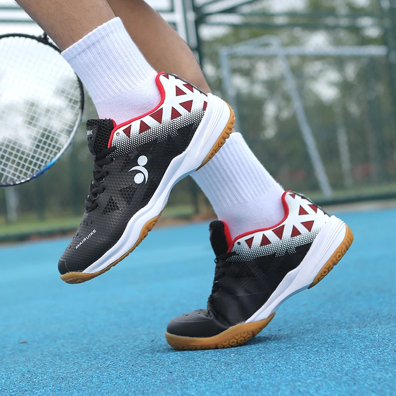 Men Tennis Shoes Badminton Shoes Unisex Sneakers Lightweight Female Outdoor Sports Training Lace up Women Athletics Sports Shoes