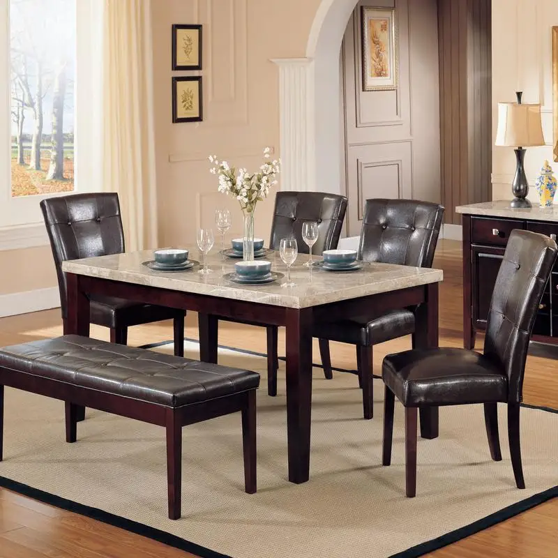 Conjunto de 2 cadeiras Espresso com encosto capitoné em nogueira