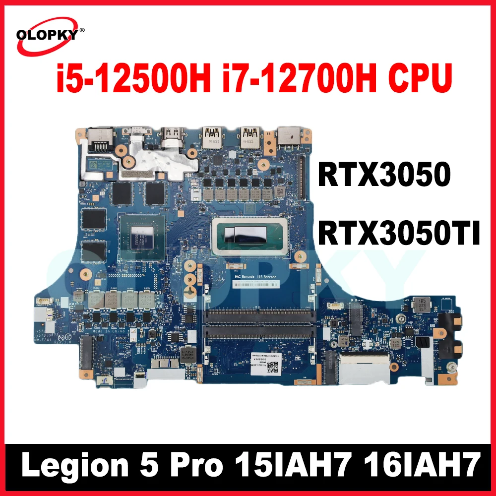 

NM-E241 i5-12500H i7-12700H процессор RTX3050 для Lenovo Legion 5 Pro 15IAH7 16IAH7 материнская плата ноутбука 4G-RAM 5B21E39775 5B21E39777