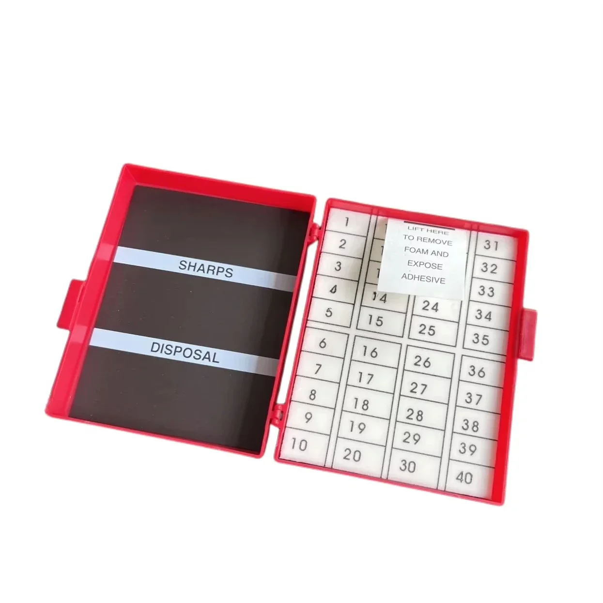 Disposable Medical Plastic Box  Surgical Counter  Eva Foam  Pin  One-side Magnetic  Collection Box fast shipping