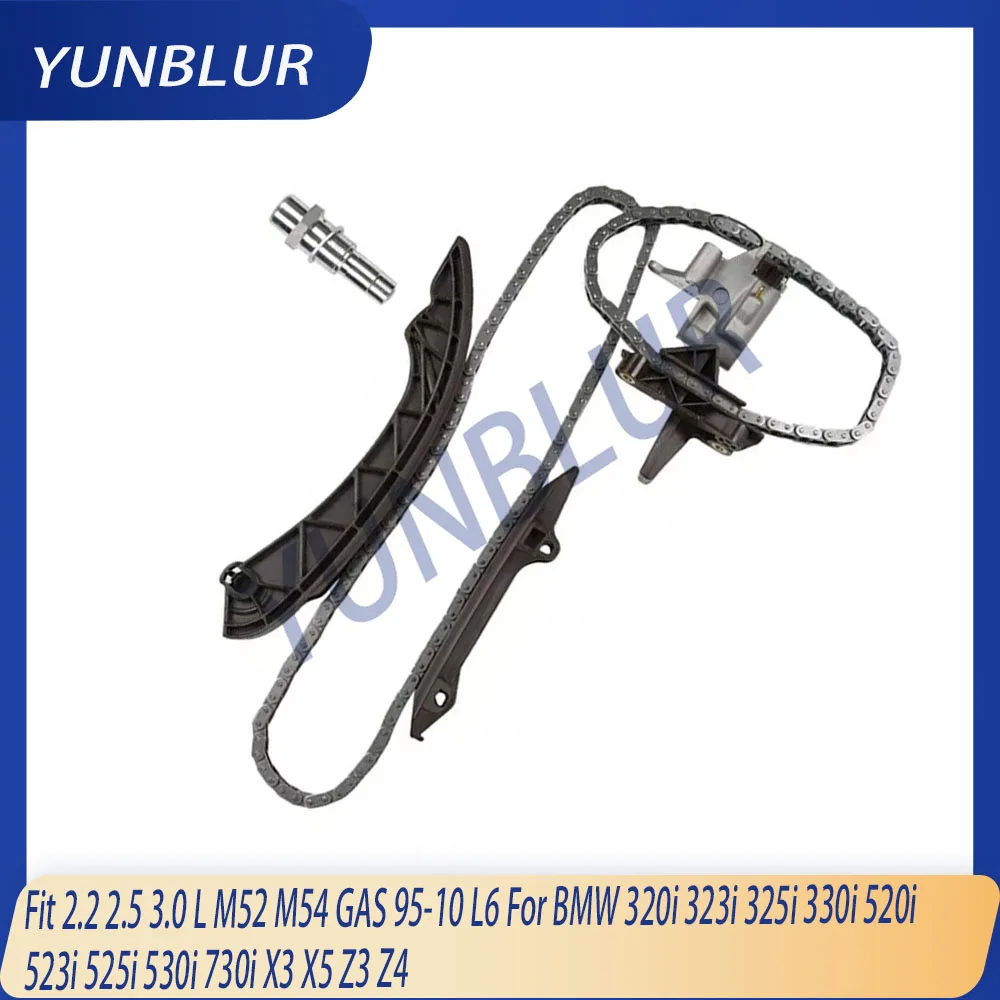 

Engine Timing Chain Kit Fit 2.2 2.5 3.0 L M52 M54 GAS 95-10 L6 For BMW 320i 323i 325i 330i 520i 523i 525i 530i 730i X3 X5 Z3 Z4