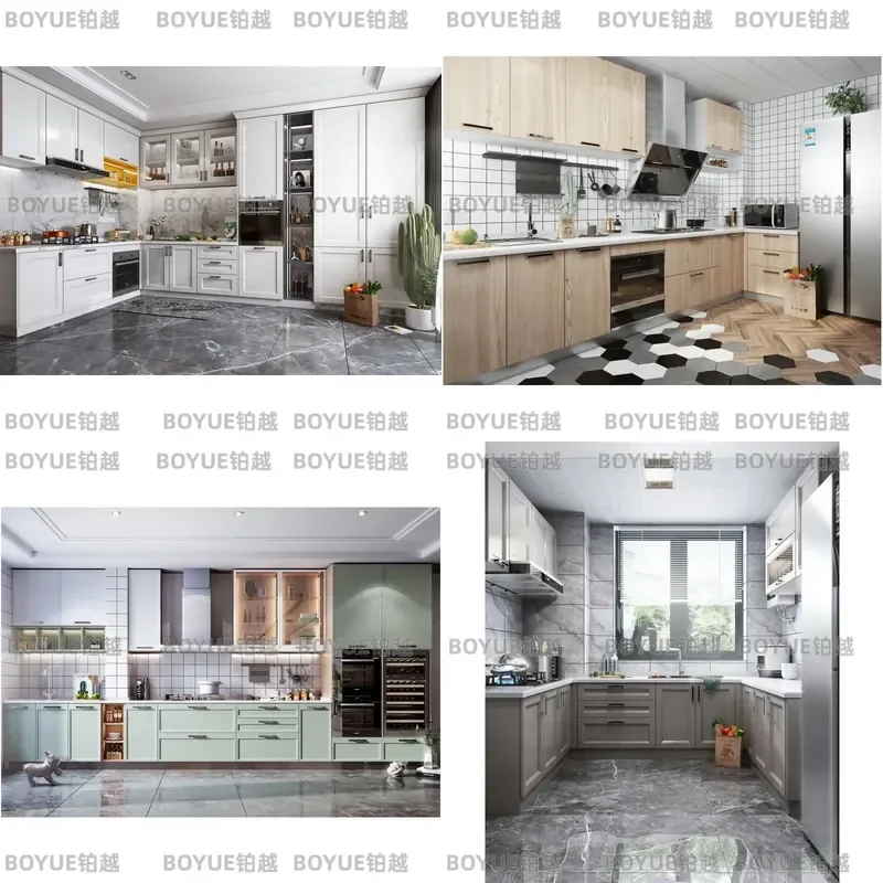 Custom All Aluminum Kitchen Cabinet Wardrobe Whole House Furniture TV Stand Hanging Cupboard Door Modern Home Storage