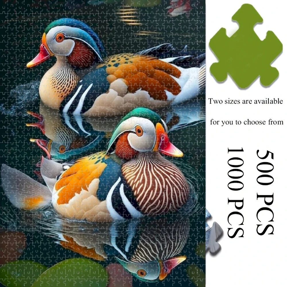 

Jigsaw Puzzle 1000 Pieces Duck Pattern Puzzle Home Decor for Adults Game Family Fun Puzzles Educational Toys