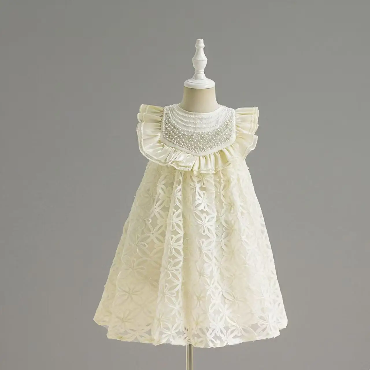 Summer Kids 2-9Y Girls Sleeveless Vest Dress Stylish Cute Princess Party Dress For Little Girls for 90-150cm